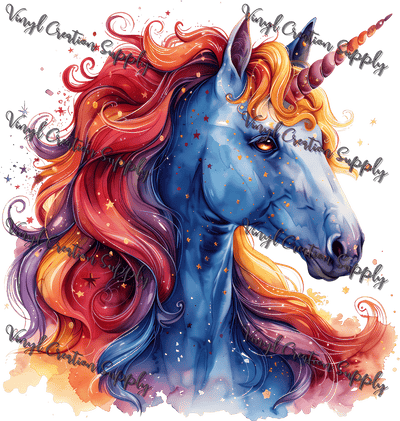 Unicorn Colorful Mane - Vinyl Creation Supply