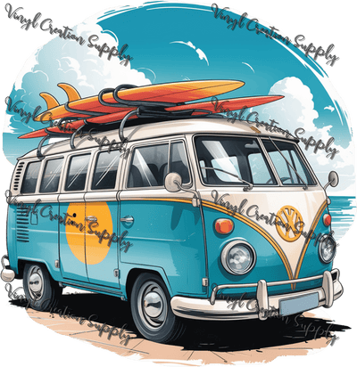 VW Van Beach - Vinyl Creation Supply