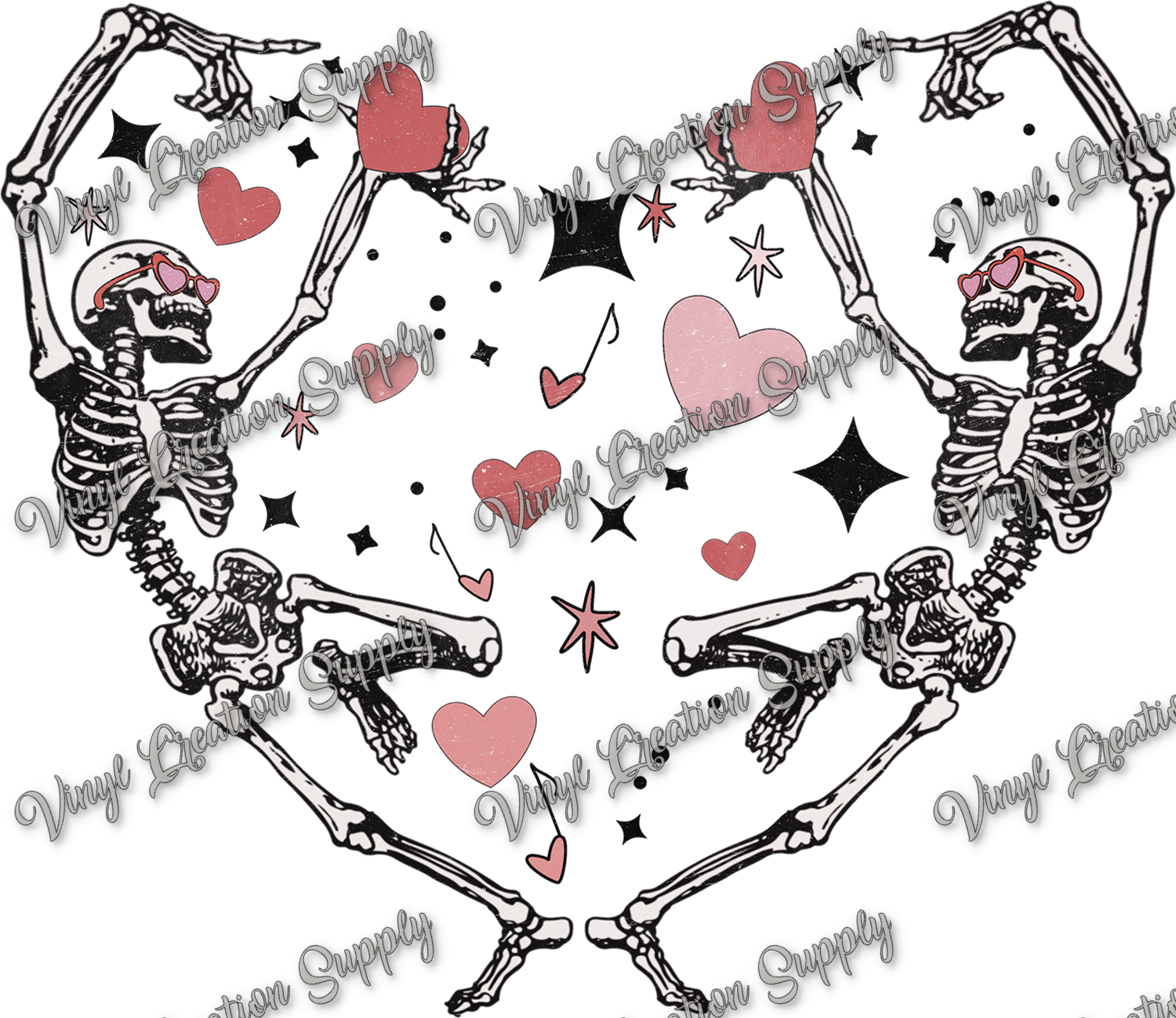 Valentine's Skeleton Heart – Vinyl Creation Supply