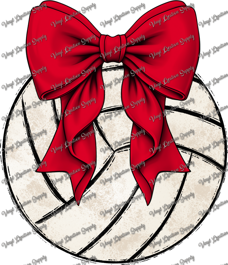 Volleyball Red Bow