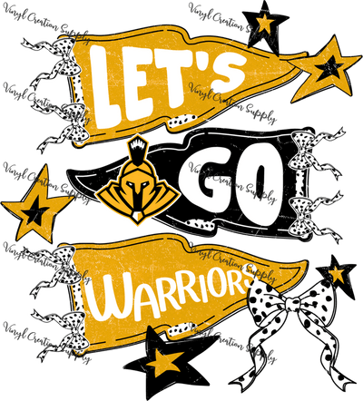 Warriors Pennants - Vinyl Creation Supply