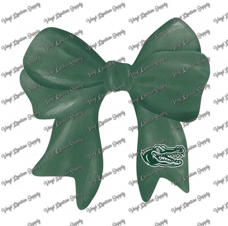 Westfork Gators Bow White Text - Vinyl Creation Supply