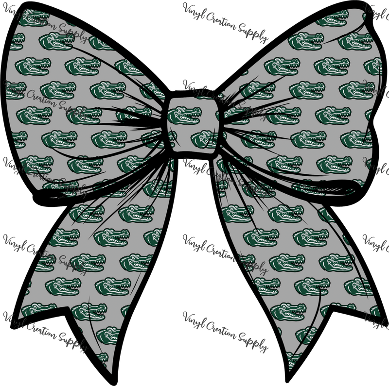 Westfork Gators Logo Bow - Vinyl Creation Supply