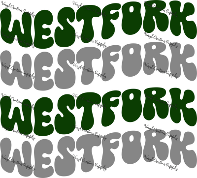 Westfork Green Gray Wave - Vinyl Creation Supply