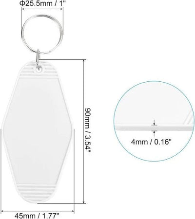 Blank Vintage Hotel Keychains - Vinyl Creation Supply