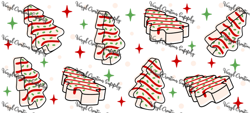 White Debbie Cake– Printed Libby Wrap (9.5" x 4.3" UV DTF) - Vinyl Creation Supply