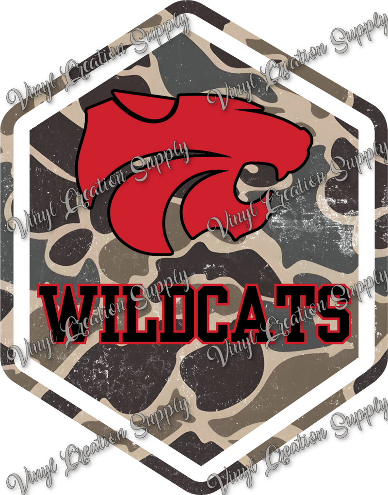 Wildcats Camo Patch