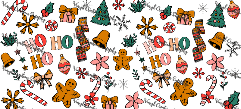Xmas Doodles 2– Printed Wrap - Vinyl Creation Supply