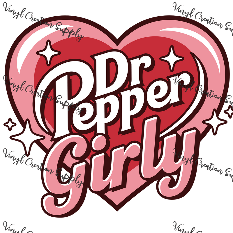 Dr Pepper Girly - Vinyl Creation Supply
