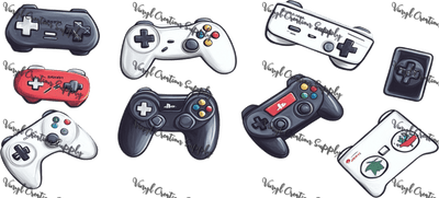 Game Controllers – Printed Libby Wrap (9.5" x 4.3" UV DTF) - Vinyl Creation Supply
