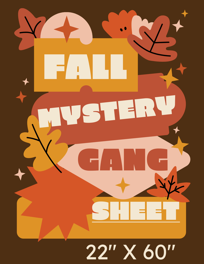 22" x 60" Mystery Pre - Made Gang Sheet - Fall - Vinyl Creation Supply
