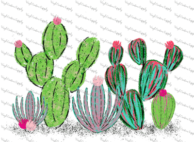 Cactus Waterfcolor - Vinyl Creation Supply