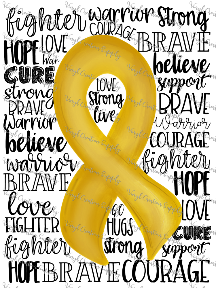 Childhood Cancer Typography