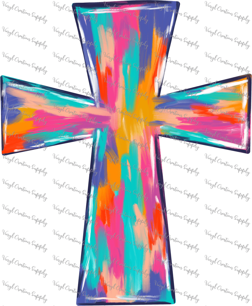 Colorful Cross – Vinyl Creation Supply