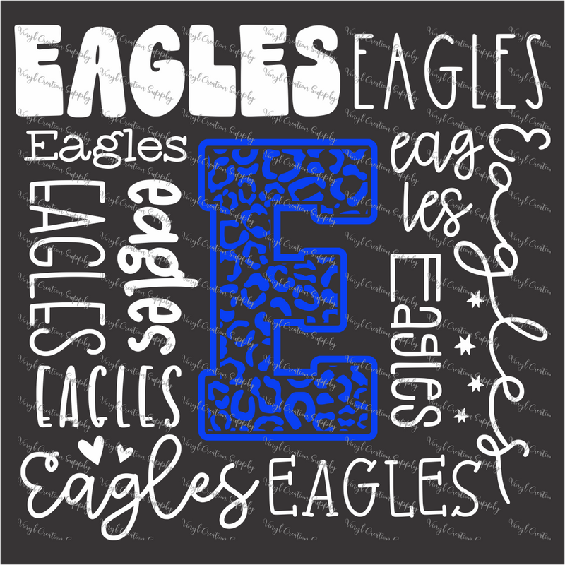 Eagles Typography White