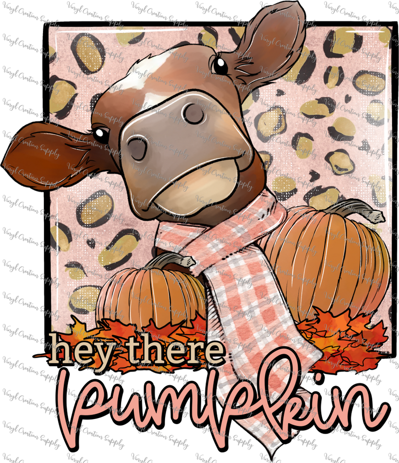 Hey There Pumpkin Cow