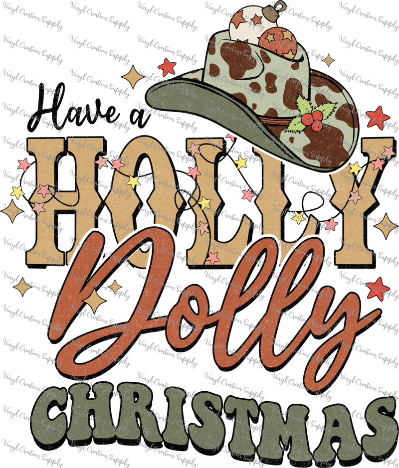 Holly Dolly Christmas Retro