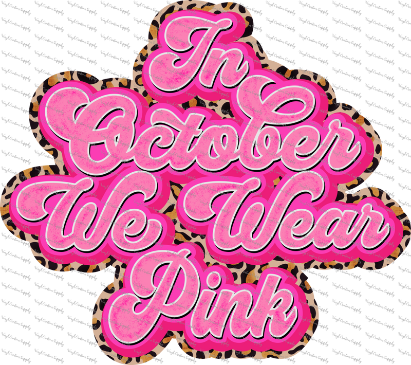 In October We Wear Pink Retro