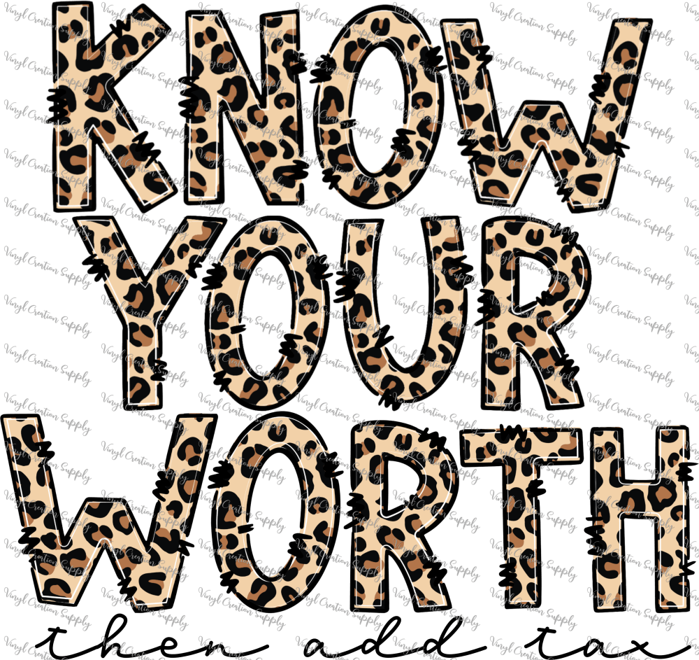Know Your Worth Vinyl Creation Supply