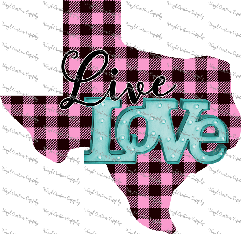 Love Texas Pink Plaid