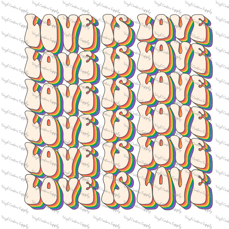 Love is Love Retro Wave Stack