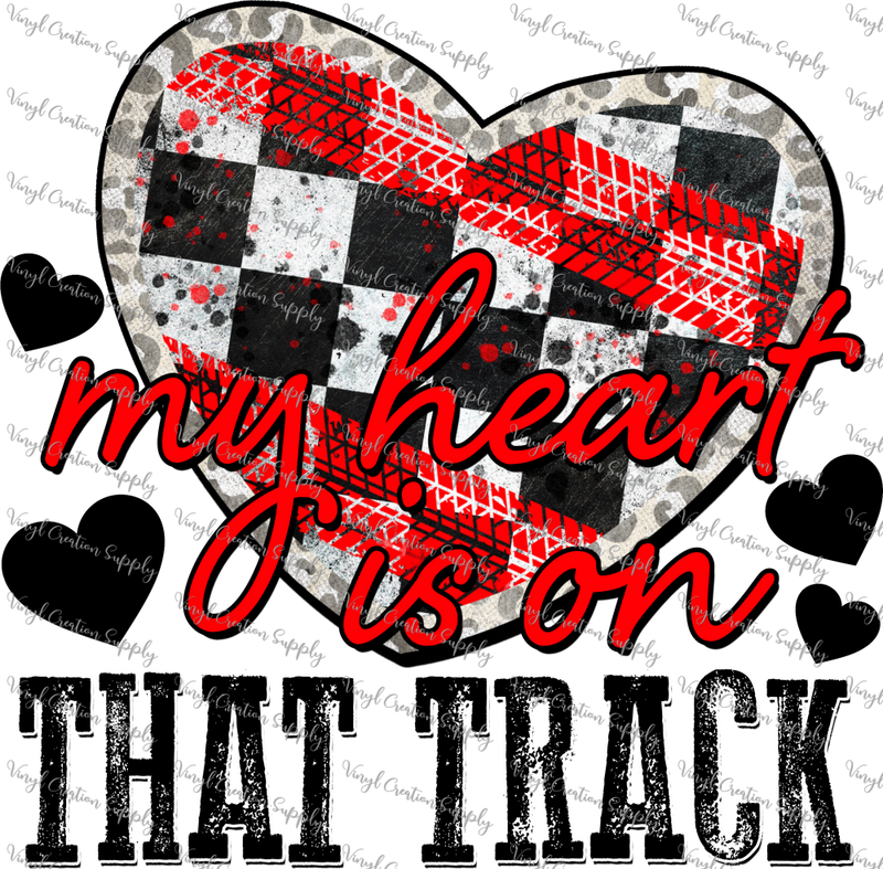 My Heart Is On That Track Red