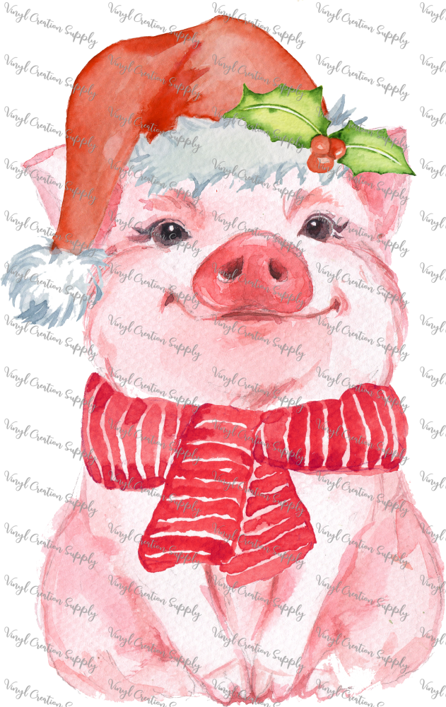 Pig Christmas Scarf