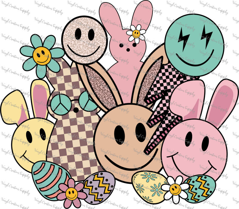 Smile Bunny Retro