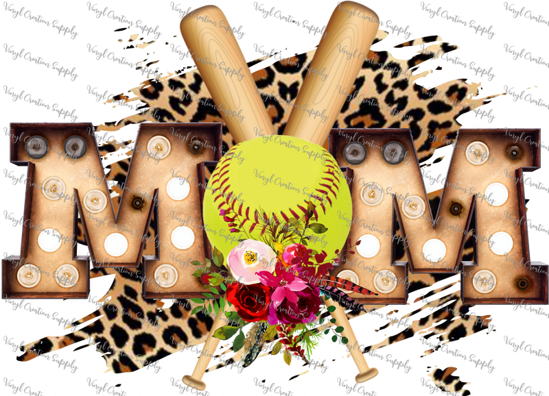 Softball Mom Leopard