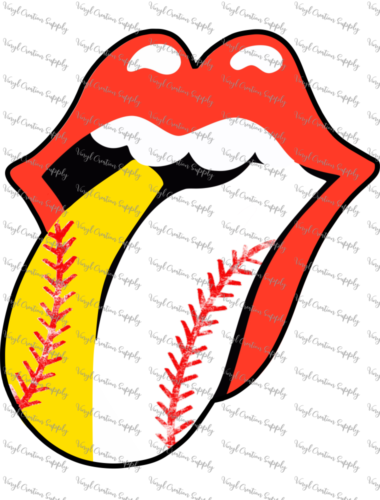Softball Baseball Tongue