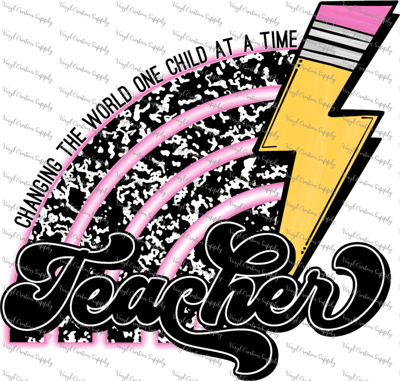 Teacher Lightning Pencil