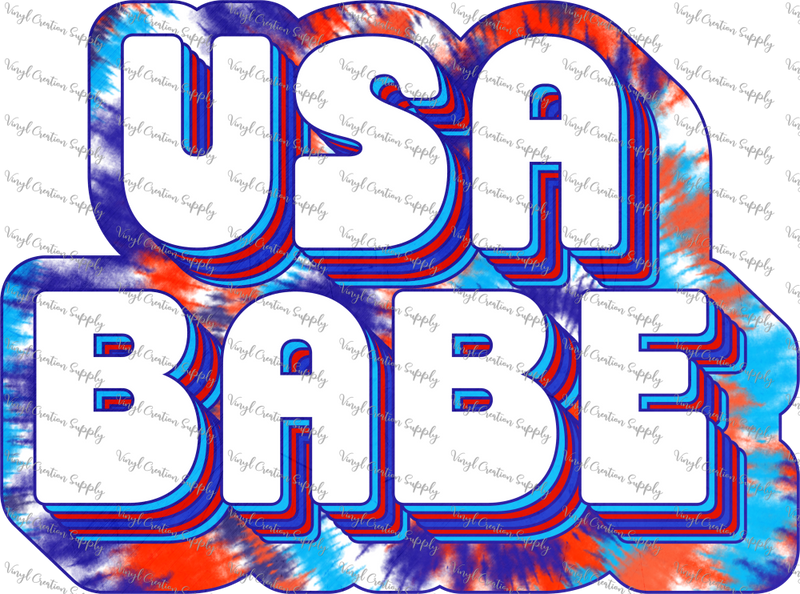 USA Babe Tie Dye