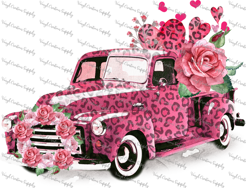 Valentine Leopard Truck Pink