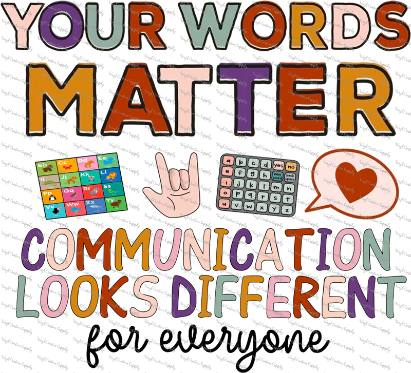 Your Words Matter Autism