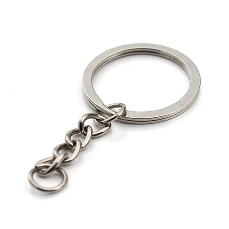 Silver Key Chain Hangers 1"